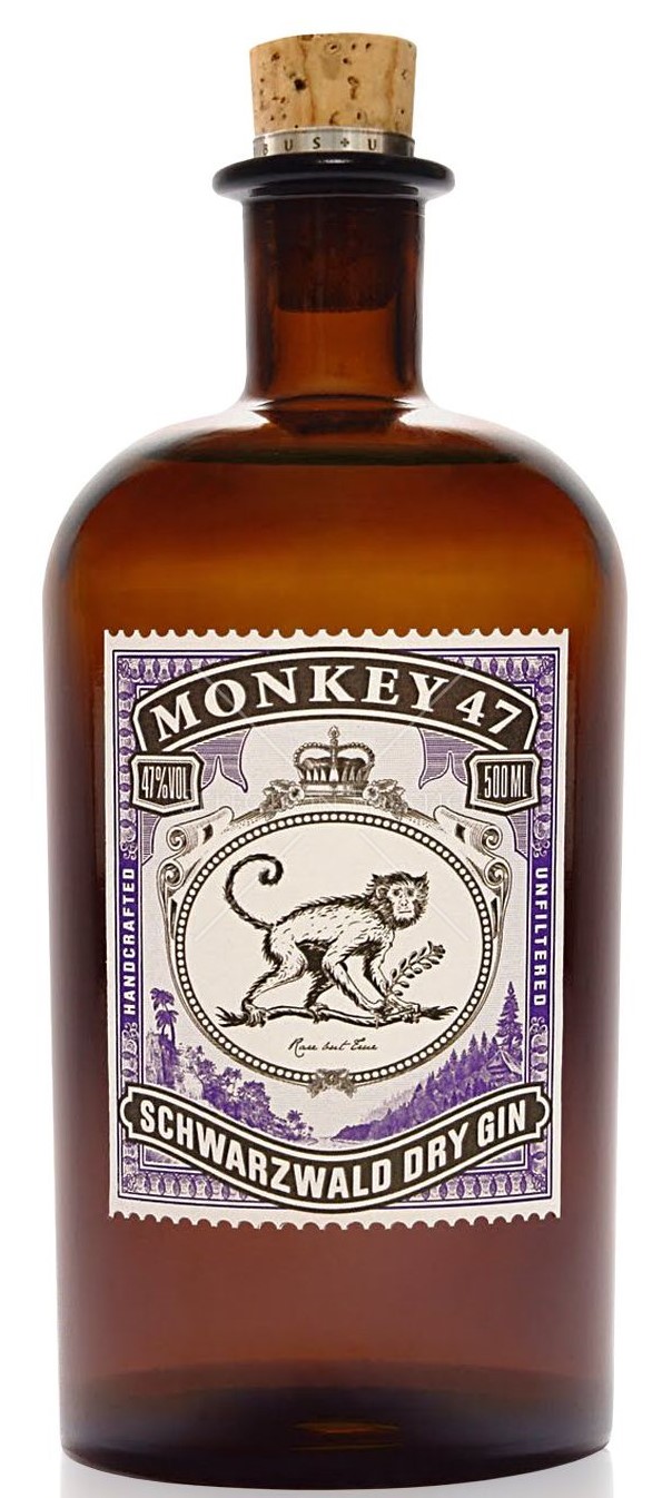  Vendita vini - Monkey 47 Schwarzwald Dry gin 47% vol. 50cl
