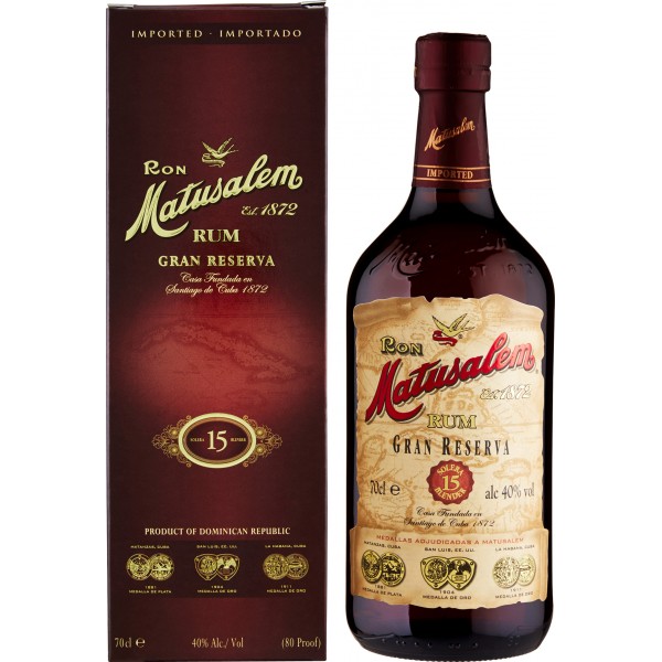 Rum Matusalem Gran Reserva 15 Years 40% VOL. 70cl